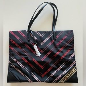 Victoria Secret Logo Tote Bag - Black